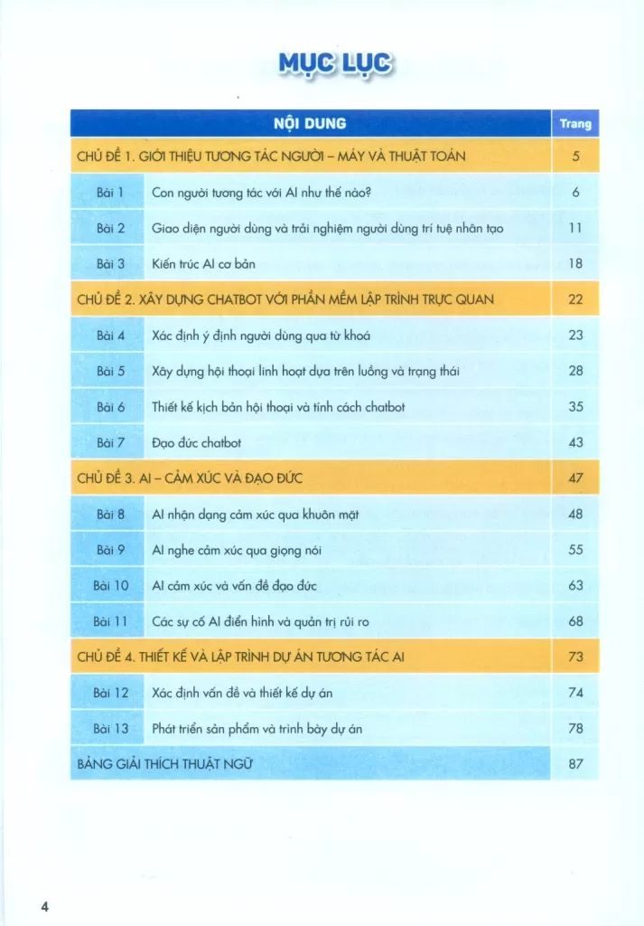TRÍ TUỆ NHÂN TẠO LỚP 8